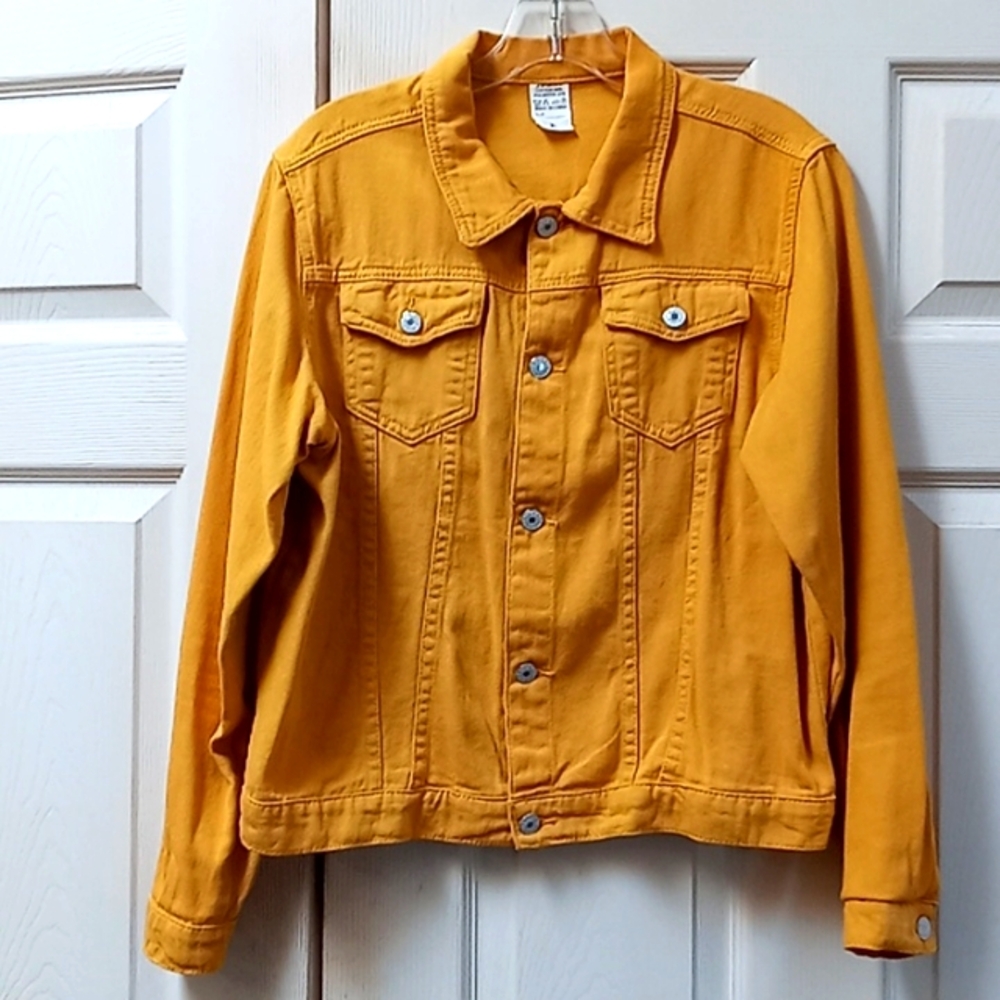 Women's Yellow Denim Jacket